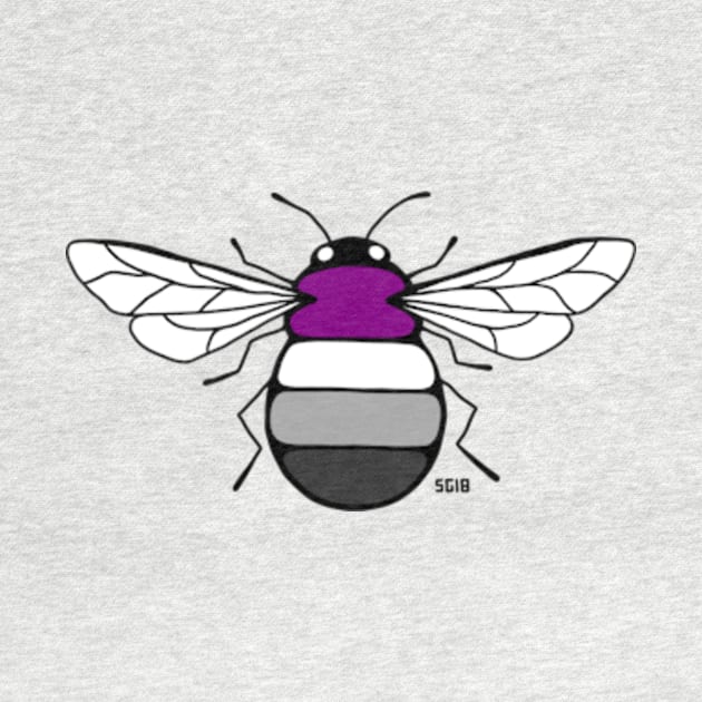 Asexual Pride Bee by Zenzoa